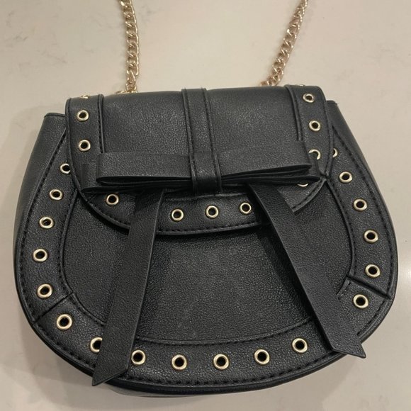 Black Bowtie Crossbody Bag - Picture 4 of 7